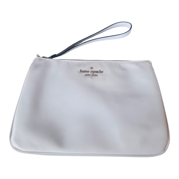 Kate Spade NY Chelsea Nylon Lilac Moon Wristlet Bag Pouch - Picture 1 of 8